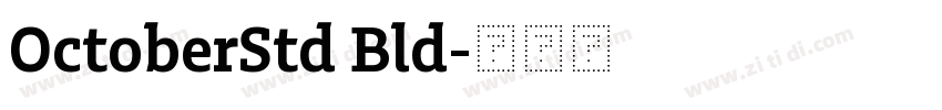 OctoberStd Bld字体转换